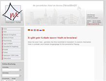 Tablet Screenshot of monopolhotel.de